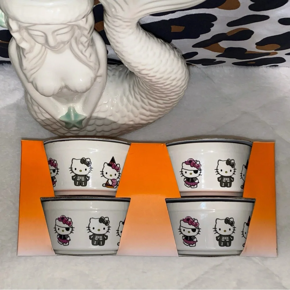 HELLO KITTY RAMEKIN BOWLS SET OF 4 BY SANRIO